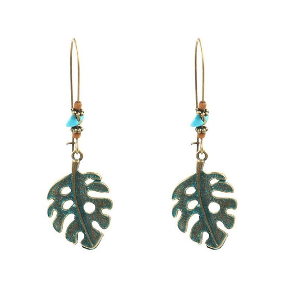 *ADLEY* Vintage Leaf Shape Fashion Dangle Earrings